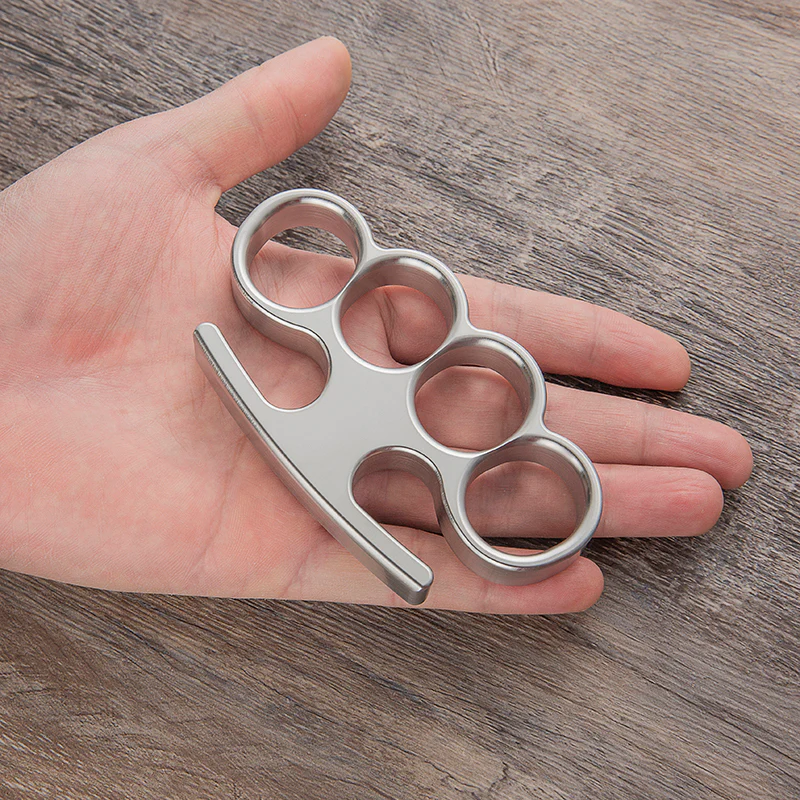Stainless Steel Old Lincoln Tactical Brass Knuckles - Image 10