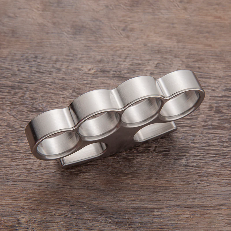 Stainless Steel Old Lincoln Tactical Brass Knuckles - Image 8