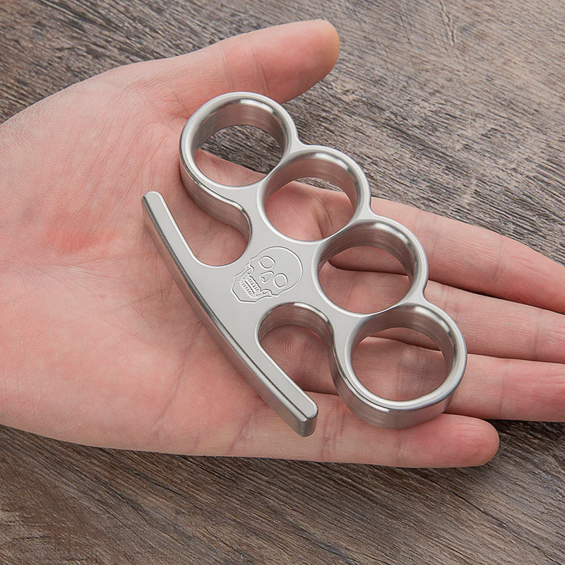 Stainless Steel Old Lincoln Tactical Brass Knuckles - Image 9