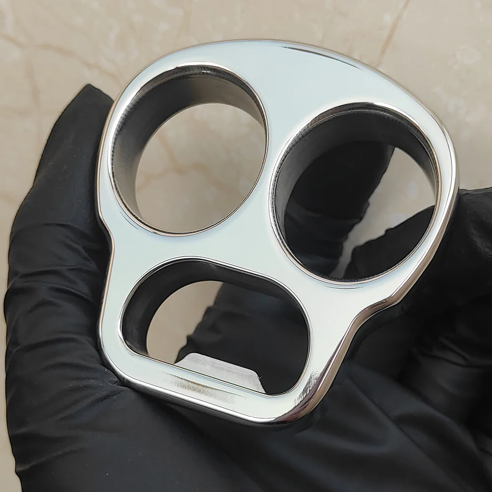 Stainless Steel Skull Brass Knuckles Bottle Opener - Image 2