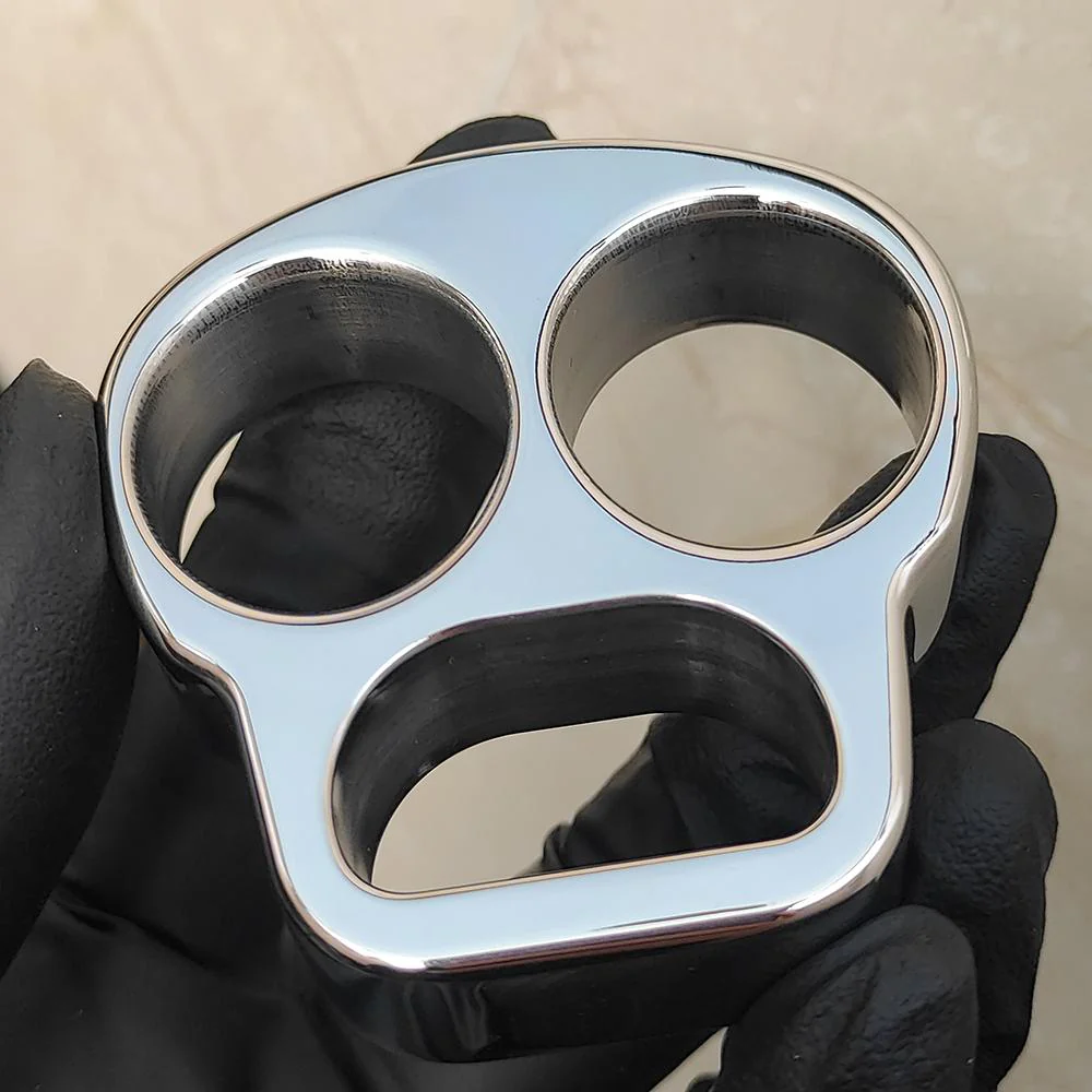 Stainless Steel Skull Brass Knuckles Bottle Opener - Image 4