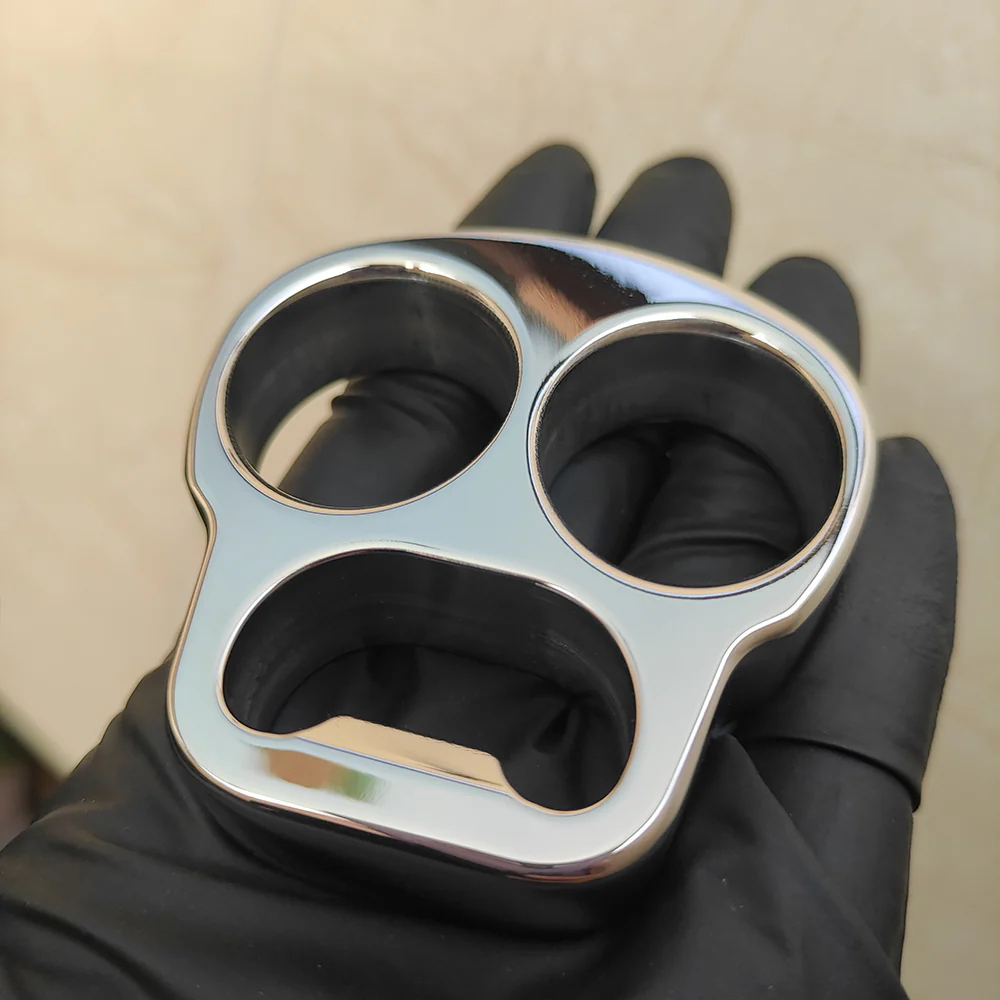 Stainless Steel Skull Brass Knuckles Bottle Opener - Image 5
