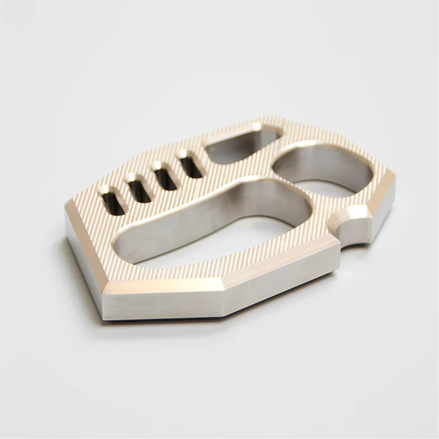 Striped Style Full Stainless Steel Everyday Carry Knuckles - Image 10