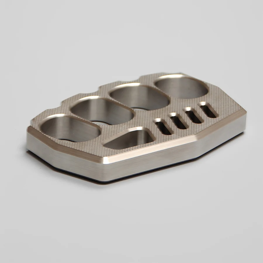 Striped Style Full Stainless Steel Everyday Carry Knuckles - Image 7