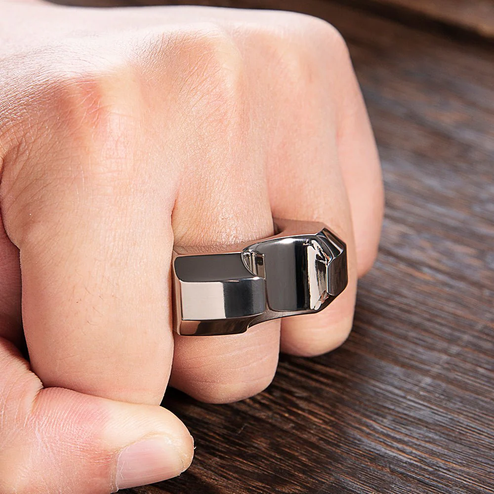 TC21 Titanium Self Defense Ring Bottle Opener - Image 5