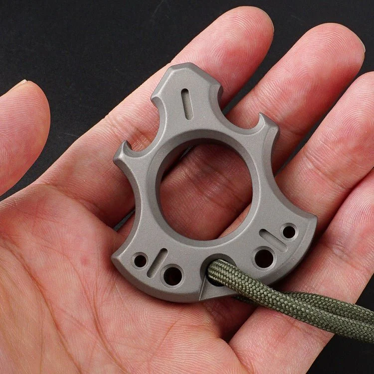 Titanium Alloy Wasteland Style One Finger Knuckle Duster - Image 2