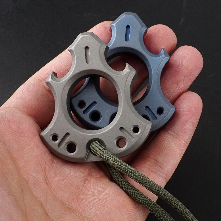 Titanium Alloy Wasteland Style One Finger Knuckle Duster - Image 3