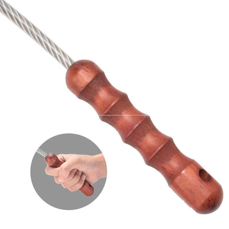 Wooden Handle Stinger Self Defense Whip Car Emergency Tool For Women - Image 3